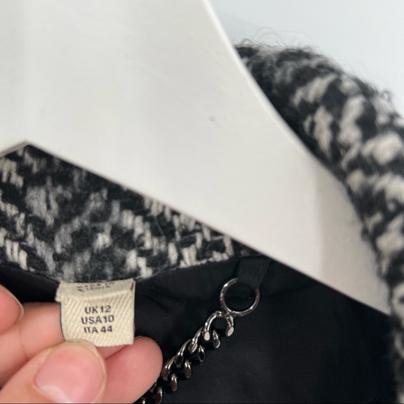 BURBERRY London herringbone double breasted wool coat size 10 - Picture 16 of 16
